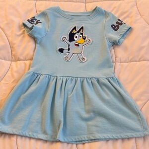 Bluey Light Blue Casual Kids Dress